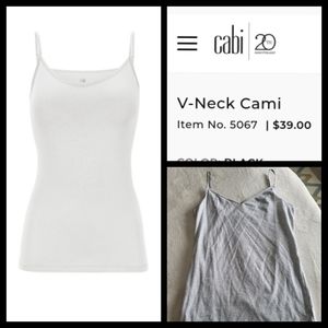 CAbi v neck cami - light gray